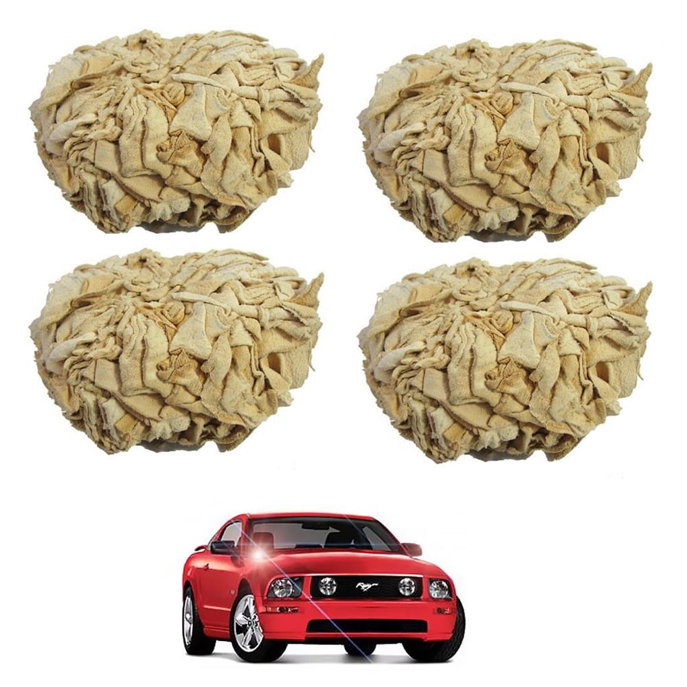 4 Pack Good Year Super Dry Drying Chamois Ball Window Cleaning