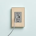 thumbnail image 2 of Legrand adorne Dual-USB Multi-Outlet in Magnesium Finish with Matching Wall Plate, 2 of 3