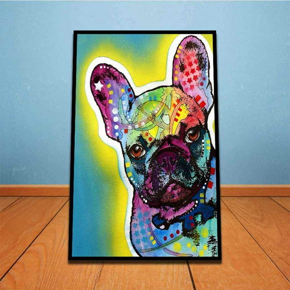 30 x 45cm Doggy Art Painting Unframed wall decoration Dog Hound Animal Canvas Wall Pictures Colorful Dog Pooch Oil Painting
