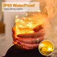 thumbnail image 5 of Paquete de 12 Guirnaldas de Luces con Pilas, 2m 20 LED Guirnaldas de Luces LED, Mini Guirnaldas de Luces LED Impermeables para Botellas, Bodas, Fiestas, Navidad, Dormitorios - Blanco Cálido, 5 of 5