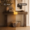 thumbnail image 4 of TTGIEET Wooden Console Table with Light, 60-Inch Farmhouse Entryway Table for Entrance, Sofa Table Behind Couch for Living Room , Rustic Brown, 4 of 9
