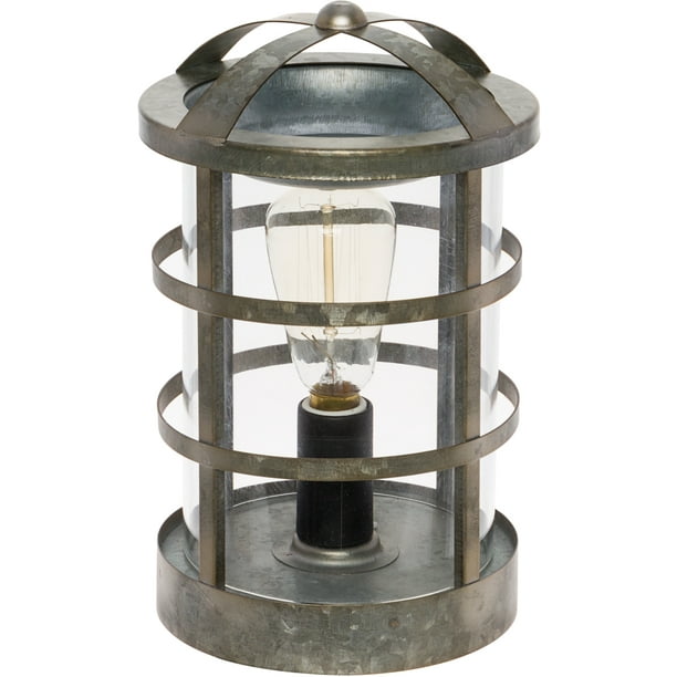 Mindful Design Wax Warmer With Vintage Style Bulb Galvanized Medieval Wax Melter Silver Walmart Com Walmart Com