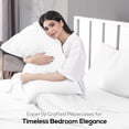 thumbnail image 6 of Utopia Bedding Twin Sheet Set - Jersey Knit Sheets 3 Piece Cotton Soft T-Shirt Stretchy Sheets Twin, White, 6 of 7