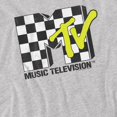 thumbnail image 3 of MTV Mens Checkerboard Logo T-Shirt, 3 of 5