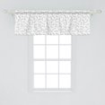 thumbnail image 2 of Ambesonne Grey and White Window Valance, Marine Theme Fishes, 54" X 18", Grey White, 2 of 3