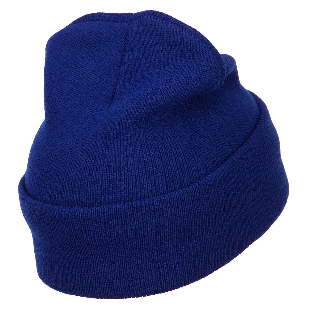 Italy ITA Flag Embroidered Long Beanie - Royal OSFM