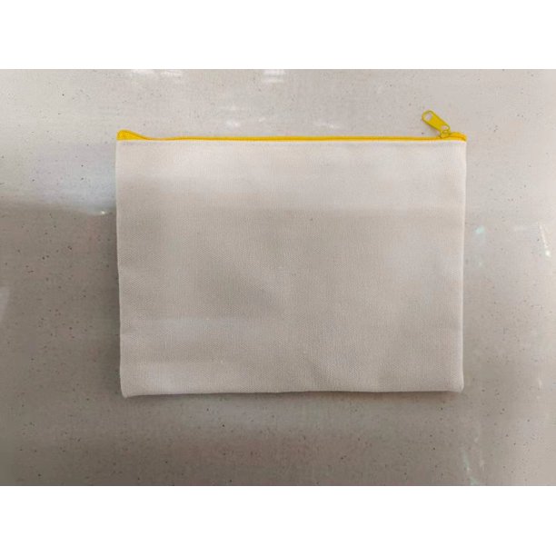 Estuche para lápices DIY con diseño de grafiti y cremallera en el borde, estuche para lápices de algodón, estuche para lápices con espacio en blanco, estuche para lápices de lona
