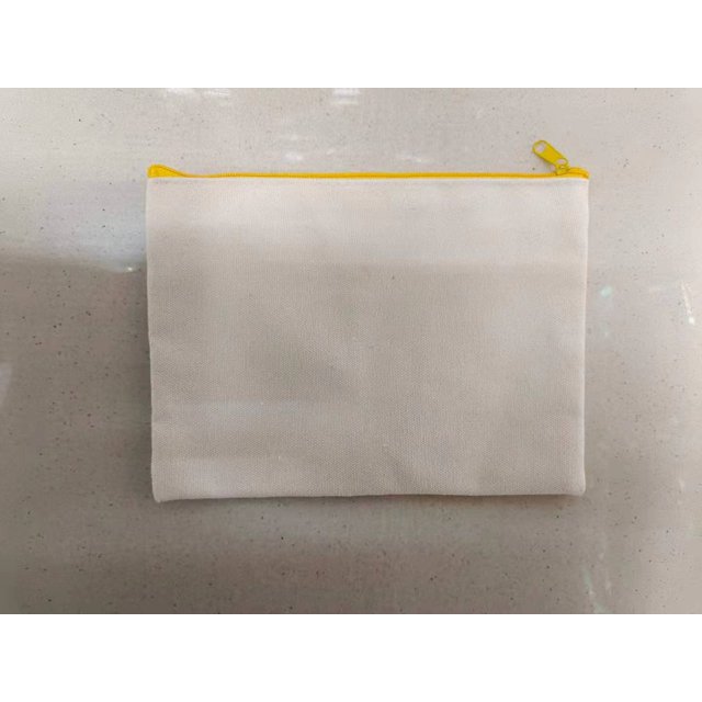 Estuche para lápices DIY con diseño de grafiti y cremallera en el borde, estuche para lápices de algodón, estuche para lápices con espacio en blanco, estuche para lápices de lona