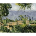 thumbnail image 2 of Cezanne, Paul 14x12 Gold Ornate Wood Framed with Double Matting Museum Art Print Titled - The Rooftops of LEstaque, 2 of 4