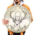 thumbnail image 2 of Tambor de mano Spirit Music, tambor chamánico grande Spirit Tambor chamánico grande Tambor chamánico hecho a mano Durabilidad probada en el tiempo, 2 of 10