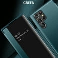 thumbnail image 2 of Decase Compatible with Samsung Galaxy S23 Ultra Case Clear View Window,Magnetic Slim Flip Case Drop Protection Shockproof Protective Cover for Samsung Galaxy S23 Ultra Flip Case Cover, Green, 2 of 9