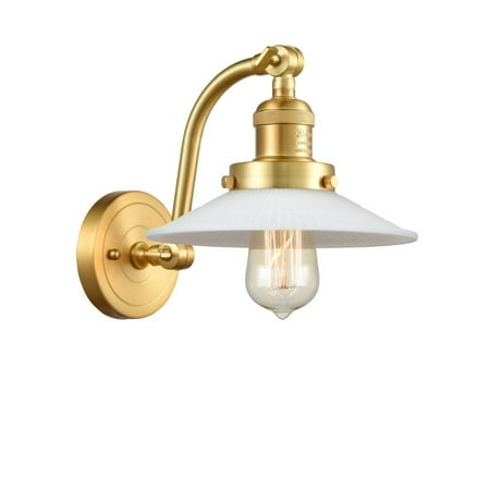 

515-1W-BK-G1-LED-Innovations Lighting-Halophane-3.5W 1 LED Wall Sconce in Industrial Style-8.5