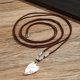 thumbnail image 4 of Gargantilla gótica con colgante de corazón grande para mujer, elegante cadena ajustable, cadena Simple para clavícula, regalo de joyería, 4 of 5