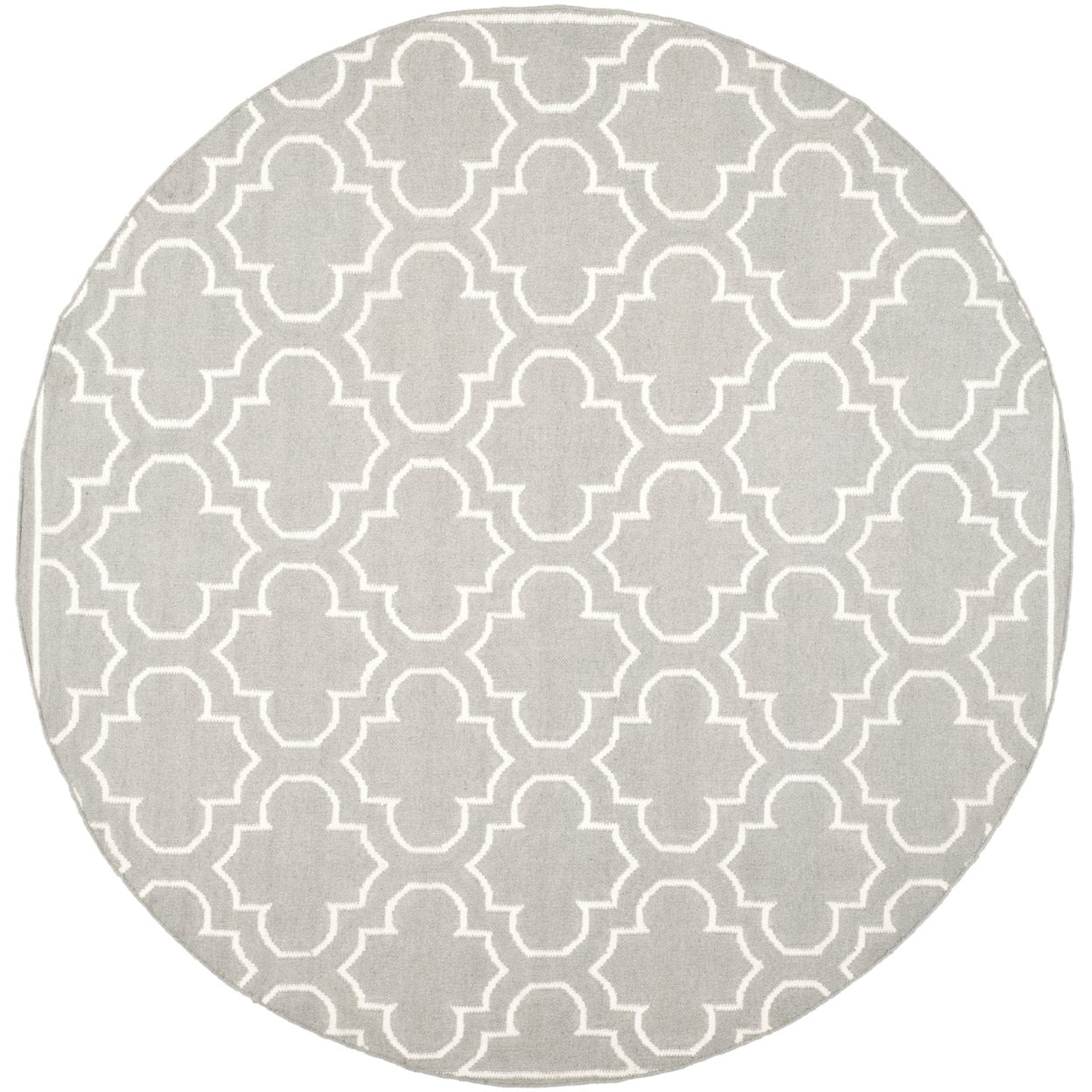 SAFAVIEH Dhurries Walter Geometric Area Rug, Grey/Ivory, 2'6" x 4'
