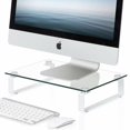 thumbnail image 1 of FITUEYES Support de Moniteur Clair Moderne pour Ordinateur Portable/pc/imprimante/tv, 15.2 Pouces, 1 of 7