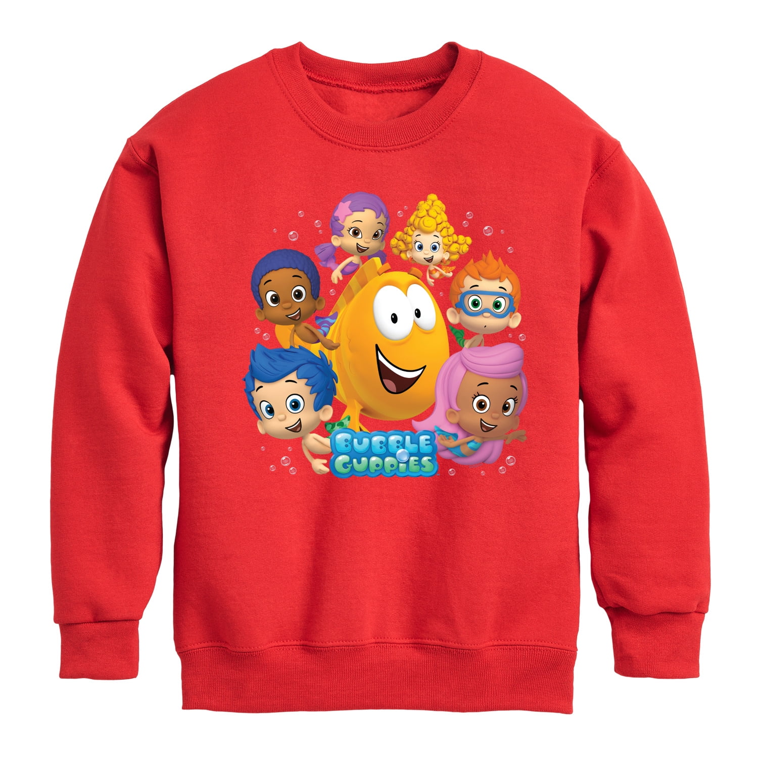 Bubble Guppies Mr. Grouper And Guppies Toddler And Youth Crewneck
