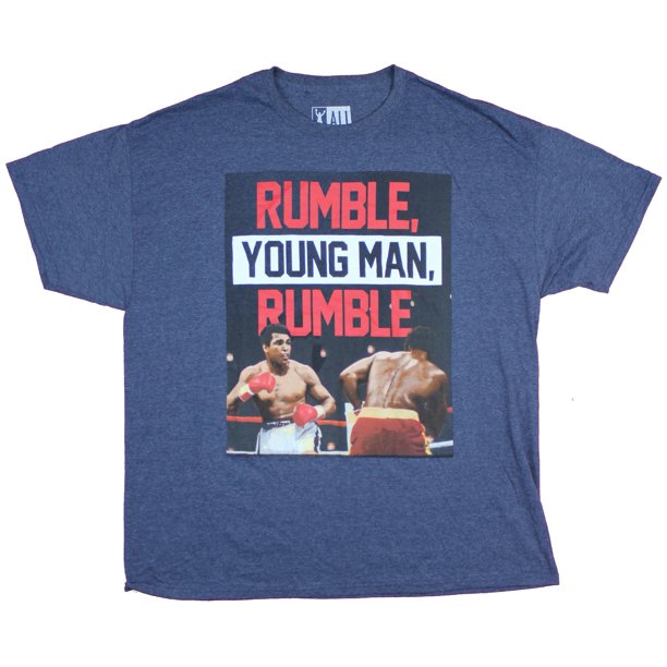 Hybrid Apparel Muhammad Ali Mens TShirt Rumble Young Man Rumble