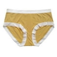 thumbnail image 2 of Swuxness Women's Mid Waist Plus Size Briefs, Women Panties, Women's Ice Silk Thin Breathable Mid Comfortable Soft Briefs Panties for Ladies Yellow, XL, 2 of 4