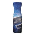thumbnail image 4 of DPTALR Robe Longue Maxi Sans Manches à Col en V avec Poches pour Femmes Grande Taille, 4 of 7