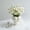 White, variant on Ceramic Tulip Shape Decorative Vase with Ribbon, Elegant Home Decor for Wedding Table Centerpiece, Ideal Gift for Housewarming Valentine's Day, Pink/Red/Green/White