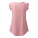 thumbnail image 1 of Camiseta sin mangas con cuello en V hombro con volantes dobladillo irregular de moda camiseta sin mangas con cuello en V para mujer para club Fugacal Otros, 1 of 7