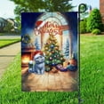 thumbnail image 3 of Merry Christmas British Shorthair Santa Hat Xmas Tree Winter Holiday Garden Flag 12x18in Double Sided Cat Lover Kitten Owner Gifts Outdoor Decor - 01013, 3 of 5