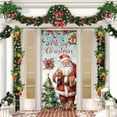 thumbnail image 2 of Christmas Santa Claus Door Cover – 83x35in Extra-Large Polyester Holiday Banner for Front Door, Wall or Indoor Outdoor Party Decoration, 2 of 5
