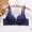 #0462-Dark Blue, variant on Women's Floral Embroidered Underwire Push Up Bra, Smooth Contour Thin Cup, Adjustable Straps Breathable Gather, Demi Full Coverage for Daily Casual Gift