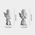 thumbnail image 3 of Resins Boy Girl Angelic Figurine Peaceful Prayer Sculpture Desktop Ornament Home Tabletop Decors Christian Figures Gift, 3 of 9