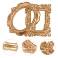thumbnail image 3 of 2Pcs Display Photo Frame Decor Mini Photo Frame Adornment for Home Golden, 3 of 9