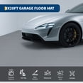 thumbnail image 3 of Rouleau de Plancher de Garage à Bande de Roulement Diamantée 2,8 mm avec Adhérence, Tapis de Stationnement en PVC Robuste pour Protection sous le Véhicule, Housse Imperméable et Anti-Huile pour VUS Camion Voiture de Sport, Gris Noir, 3 of 7