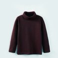 thumbnail image 2 of Kids Shirt For Boys Solid color Long Sleeve Coffee Shirt Kids Fall Tops Crewneck Basic Tees Comfort Colors Teen Girls Clothes 7-8 Years Cute&nbsp;Boy Girl&nbsp;Clothing, 2 of 5