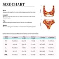 thumbnail image 4 of Kdxio Red Vintage Flowers Print Women's 2 Piece High Waisted Wrap Spaghetti Strap Summer Swimsuit Bikini Set-Medium, 4 of 7