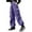 Purple, variant on Cargo Pants For Girls Casual High Waisted Drawstring Loose Fit Pockets Kid Cargo Sweatpants Streetwear Classic Girls Pants Hot Pink 11-12 Years