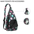 thumbnail image 3 of Mandala Elephant Sling Backpack - Bohemian Floral Pattern Shoulder Bag, Fashionable Anti-Theft Pack for Hiking & Outdoor Adventures, 3 of 4
