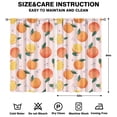 thumbnail image 2 of Boys Girls Kids Nursery Curtains Orange Print Pattern Window Drapes for Living Room Bedroom Playroom Decor Rod Pocket 52x84Inch 2 Panels, 2 of 2