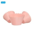 thumbnail image 3 of Cupcake Wrappers Paper, 50 Pack Baking Cups Standard Wave Decoration, Pink, 3 of 6
