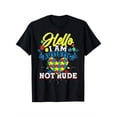 thumbnail image 1 of Hello I Am Autistic Not Rude Awareness Support Graphic Cotton Unisex T-Shirt J448, S - 5XL, 1 of 4