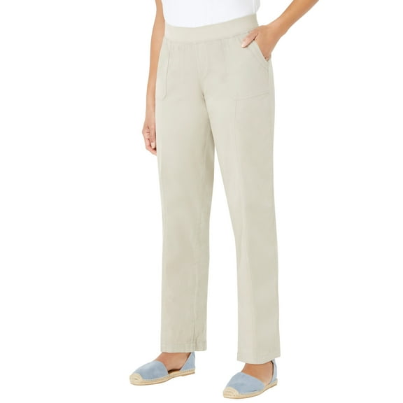 Catherines Women's Plus Size Stretch Knit Waist Cargo Pant