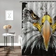 thumbnail image 2 of Orinice Eagle Bathroom Decor Set Colorful Luxurious Graphic Print Polyester Fabric Fashion with Hooks Shower Curtain Set 36x72, 2 of 7