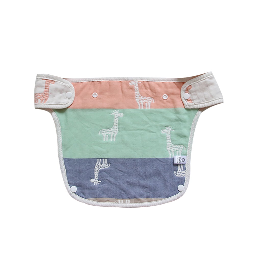 3PCS/Set Baby Waist Stool Drool Teething Reversible Cotton Pad Multi