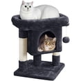 thumbnail image 3 of Yaheetech 23.5″ H Spacious Cat Tree with Large Top Perch, Condo & Scratching Posts, Black, 3 of 8