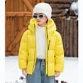 thumbnail image 6 of ATOGUTA Boys Puffer Coat Winter Fleece Jacket Zip Up Hooded Puffer Quilted Kids Outerwear Jacket for Boys Size 1T-14 Yellow, 6 of 6