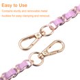 thumbnail image 5 of Uxcell Purse Chain Strap, 47" Purse Strap Shoulder Bag Replacement Strap(Purple/Gold), 5 of 6