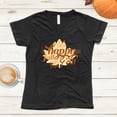 thumbnail image 2 of NanyCrafts' Happy Fall You All Ladies Modern Fit V-Neck Shirt, 2 of 2