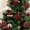 73#Red, variant on 6 Pcs Flocked Christmas Ball Ornaments 3.15 in, Velvet Tree Baubles Set with Hanging Cord for Holiday Decor