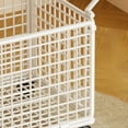 thumbnail image 4 of WEGFTDUOP Foldable Iron Laundry Basket 16.9"x11" Space-Saving Dirty Clothes Hamper for Bedroom Bathroom 43x28x28 cm Multi-Use Storage Bin 1.7 kg Easy-Clean Home Organizer, 4 of 6