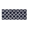 thumbnail image 1 of Reversible High Pile Tufted Microfiber Bath Rug Navy, 1 of 5