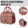 thumbnail image 6 of Womens Red Christmas Icon Pattern Lunch Box for Work,Insulated Lunch Bag for Women,Loncheras Para Mujer,Leakproof Adult Lunch Bag for Work,Beach,Travel,Picnic,Camping, 6 of 7