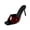 Wine, variant on Women's Patent Leather Open Toe Mules High Heel Slingback Sandals Slip-On Ankle Strap Pumps Shiny Party Dress Shoes Summer Vacation Black 9